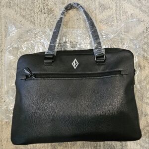 Polo Ralph Lauren Black Leather Briefcase
